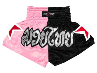 Kids Boxsense Thai Boxing Shorts : BXSKID-005-LightPink
