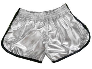 Kanong Boxing Fight Shorts for Women : KNSWO-401-Silver