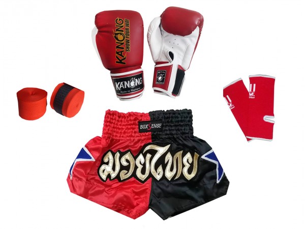 Muay Thai complete set for Kids : Red