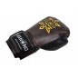 Kanong Genuine Leather Muay Thai Boxing Gloves : Brown/Black