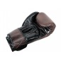 Kanong Genuine Leather Thai Boxing Gloves : Brown/Black