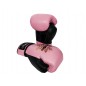 Kanong Genuine Leather Muay Thai Boxing Gloves : Pink/Black