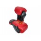 Kanong Genuine Leather Muay Thai Boxing Gloves : Red/Black