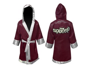 Customized Kanong Thai Boxing Gown : Maroon