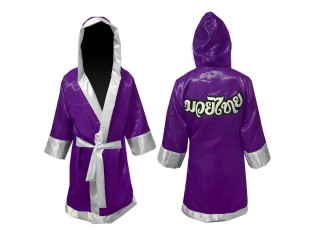 Customized Kanong Muay Thai Boxing Gown : Purple