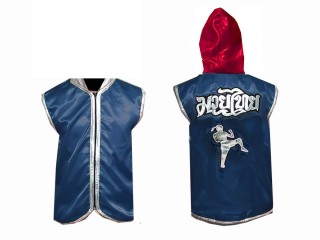 Customized Kanong Hoodies / Walk in Hoodies Jacket : Navy/Red