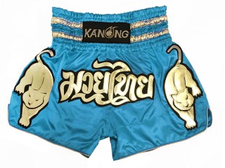 Kanong Tiger Muay Thai Kick Boxing Shorts : KNS-135-Skyblue