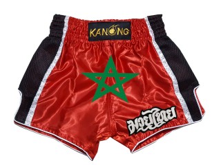 Kanong Flag Muay Thai Kick Boxing Shorts : KNS-137-Morocco