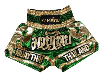Kanong Muay Thai Boxing Shorts : KNS-136-Green