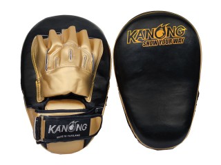 Kanong Boxing Long/Wide Punch Pads for training : Black/Gold
