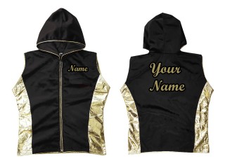 Customized Kanong Hoodies / Walk in Hoodies Jacket : Black/Gold