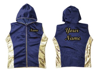 Customized Kanong Hoodies / Walk in Hoodies Jacket : Navy/Gold