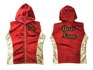 Customized Kanong Hoodies / Walk in Hoodies Jacket : Red/Gold