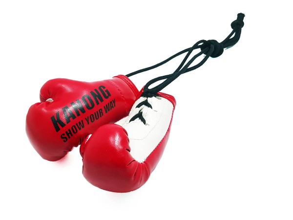 Kanong Hanging Thai Boxing Gloves : Red