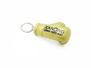 Kanong Thai Boxing Glove Keyring : Gold