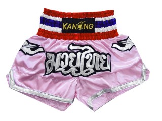 Kanong Elephant Thai Boxing Shorts : KNS-125-LightPink