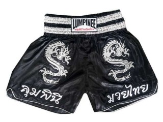 Lumpinee Dragon Kids Muay Thai Boxing Shorts : LUM-038 Black-K