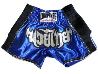 Lumpinee Retro Thai Boxing Shorts : LUMRTO-003-Blue