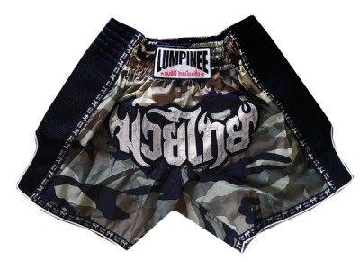 Lumpinee Women Retro Muay Thai Boxing Shorts : LUMRTO-003-Camo