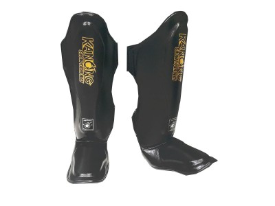 Kanong Muay Thai Training Shin Pads : Black