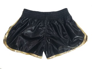 Kanong Thai Boxing Shorts women's : KNSWO-401-Black