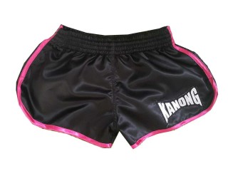 Kanong Thai Boxing Shorts for Women : KNSWO-402-Black