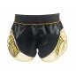 Kanong Retro Muay Thai Boxing Shorts : KNSRTO-201-Black-Gold