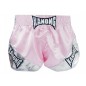 Kanong Retro Thai Boxing Shorts : KNSRTO-201-Pink-Silver