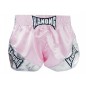 Kanong Retro Womens Muay Thai Shorts : KNSRTO-201-Pink-Silver