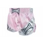 Kanong Woman Retro Muay Thai Boxing Shorts : KNSRTO-201-Pink-Silver