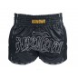 Kanong Retro Muay Thai Boxing Shorts : KNSRTO-206-Black