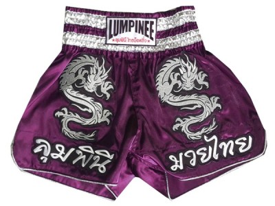 Lumpinee Dragon Kick Boxing Shorts : LUM-038 Violet