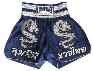 Lumpinee Dragon Muay Thai Shorts : LUM-038 Navy